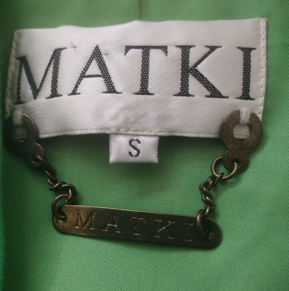 NWT Matki Green Vintage Maxi Shirt Dress Size Small - Picture 9 of 12